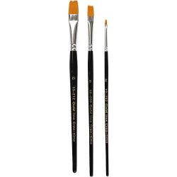 Gold Line -siveltimet, nro 2+8+12, Pit. 16,5-19 cm, Lev: 3-12 mm, litteä, 3 kpl/ 1 pkt