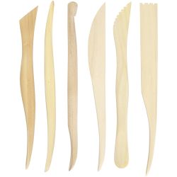 Muovailutyökalut, Pit. 15 cm, 6 kpl/ 1 pkt