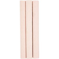 Kreppipaperi, arkki 25x60 cm, Jonka joustavuus: 180%, 105 g, pehmeä rose, 3ark/ 1 pkt