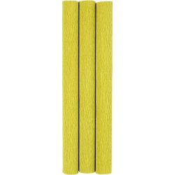 Kreppipaperi, arkki 25x60 cm, Jonka joustavuus: 180%, 105 g, vaaleanvihreä, 3ark/ 1 pkt