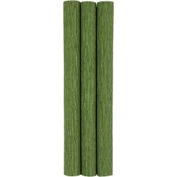 Kreppipaperi, arkki 25x60 cm, Jonka joustavuus: 180%, 105 g, keväänvihreä, 3ark/ 1 pkt