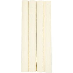 Kreppipaperi, arkki 25x60 cm, Jonka joustavuus: 180%, 105 g, luonnonvalkoinen, 4ark/ 1 pkt