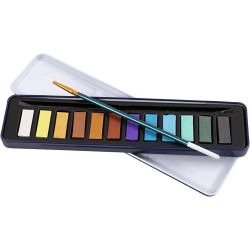 Vesivärisetti, metallic-värit, 12väri/ 1 pkt