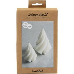 Silikonimuotti, Joulukuuset, Kork. 8+11 cm, halk. 5+7 cm, 2 kpl/ 1 pkt