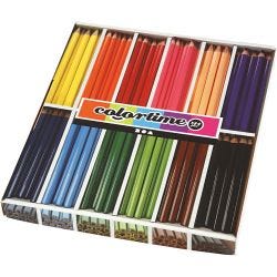 Colortime-Värikynät, Pit. 17,45 cm, kärki 5 mm, JUMBO, värilajitelma, 12x12kpl/ 1 pkt