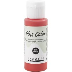 Plus Color- Askartelumaali, karmiininpunainen, 60 ml/ 1 pll