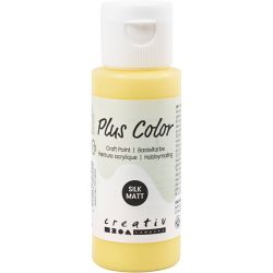 Plus Color- Askartelumaali, primrose yellow, 60 ml/ 1 pll