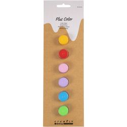 Plus Color -askartelumaali, värikäs, 6x5ml/ 1 pkt