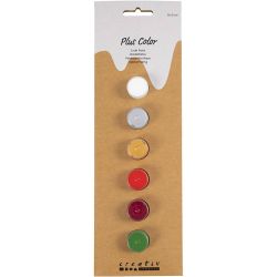 Plus Color -askartelumaali, jouluteema, 6x5ml/ 1 pkt