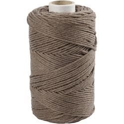 Makrameenyöri, Pit. 198 M, halk. 2 mm, vaaleanruskea, 330 g/ 1 rll