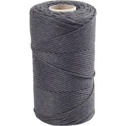 Makrameenyöri, Pit. 198 M, halk. 2 mm, harmaa, 330 g/ 1 rll