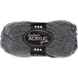 Fantasia-akryylilanka, Pit. 80 M, harmaa, 50 g/ 1 kerä