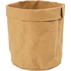 Säilytyspussi, Kork. 12 cm, halk. 11 cm, 350 g, vaaleanruskea, 1 kpl