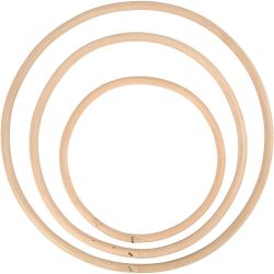 Bamburengas, halk. 15,3+20,3+25,5 cm, 3 kpl/ 1 set