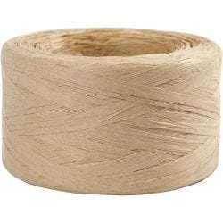 Raffia- Paperinaru, 7-8 mm, hiekka, 100m/ 1 rll
