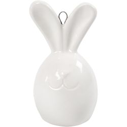 Pupu, Kork. 6,7 cm, halk. 3,6 cm, valkoinen, 3 kpl/ 1 pkt