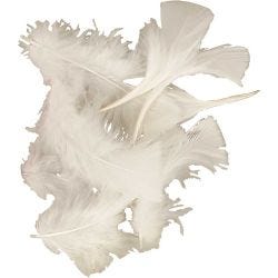 Höyhenet, 7-8 cm, valkoinen, 50g/ 1 pkt