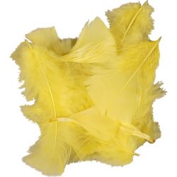 Höyhenet, 7-8 cm, keltainen, 500g/ 1 pkt