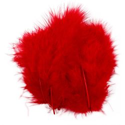 Höyhenet, 5-12 cm, punainen, 15kpl/ 1 pkt