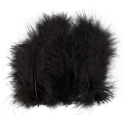 Höyhenet, 5-12 cm, musta, 15kpl/ 1 pkt