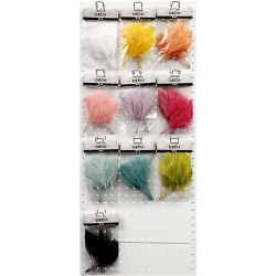 Keinotekoiset höyhenet, 15 cm, 8 cm, värilajitelma, 10x10pkk/ 1 pkt
