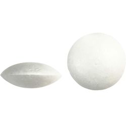 Styrox-ufo, halk. 7,5 cm, paksuus 31 mm, valkoinen, 100 kpl/ 1 pkt