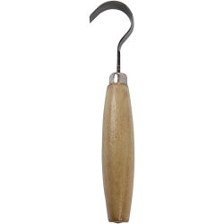Koukkuveitsi, Pit. 16 cm, halk. 3 cm, Lev: 1,3 cm, 1 kpl