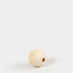 Puuhelmi, halk. 15 mm, aukon koko 3 mm, 20 kpl/ 1 pkt