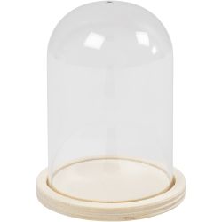 Kello puujalustalla