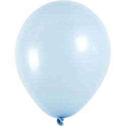 Ilmapallot, pyöreät, 23 cm, vaaleansininen, 10kpl/ 1 pkt