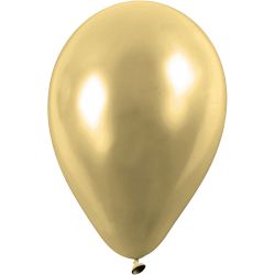 Ilmapallot, pyöreät, halk. 23 cm, kulta, 8kpl/ 1 pkt
