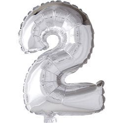 Folioilmapallo, 2, 41 cm, hopea, 1 kpl