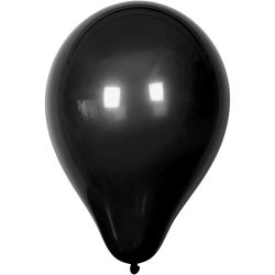 Ilmapallot, halk. 23 cm, musta, 10kpl/ 1 pkt