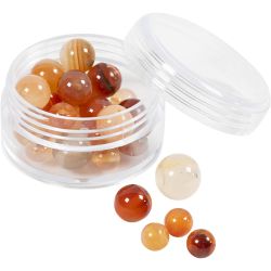 Akaattikivihelmet, 1x10, 12x8, 15x6 mm, 0,9-1 mm, vaaleanruskea, 28kpl/ 1 pkt