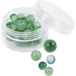 Akaattikivihelmet, 13x8, 15x6 mm, 0,9-1 mm, kirkas vihreä, 28kpl/ 1 pkt