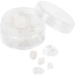 Kristallihelmet, Kirkas kvartsi, 7-12 mm, 1 mm, läpikuultavat värit, 63kpl/ 1 pkt