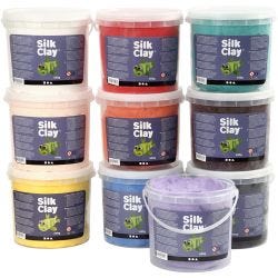 Silk Clay®, värilajitelma, 10x650 g/ 1 pkt