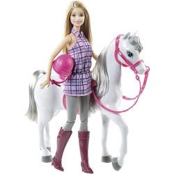 Barbie-Hevonen Ratsastajan Kanssa
