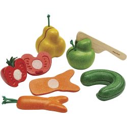 PLAN TOYS Halkaistut Hedelmät ja Kasvikset