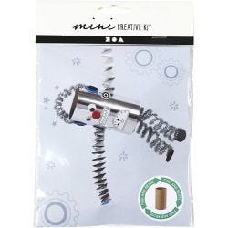Askartelusetti Mini, Robotti wc-paperirullasta, 1 pkk/ 1 pkt