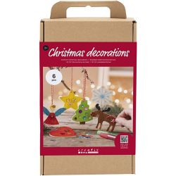 Askartelusetti Joulukoristeet, Väritys, 1 pkk/ 1 pkt