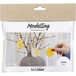 Askartelusetti Mini Muovailu, muna, vaaleankeltainen, pastellivärit, 1 pkk/ 1 pkt