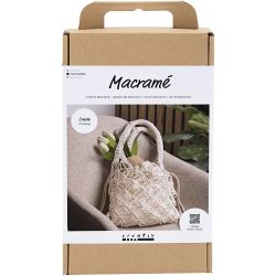 Askartelusetti Makramee, Kassi, valkoinen, 1 pkk/ 1 pkt