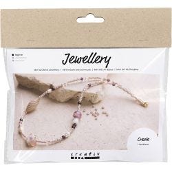 Askartelusetti Mini Korut, Muhkea kaulakoru, rosat sävyt, 1 pkk/ 1 pkt