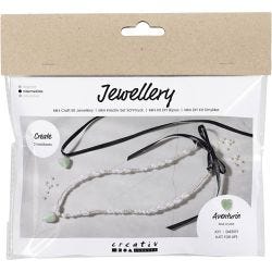 Askartelusetti Mini Korut, Aventuriinikvartsisydän, läpinäkyvä, 1pkk/ 1 pkt