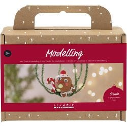 Askartelusetti Mini Muovailu, Piparkakkupoika, värilajitelma, 1 pkk/ 1 pkt