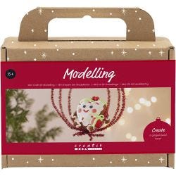 Askartelusetti Mini Muovailu, Sydämenmuotoinen jouluhahmo, värilajitelma, 1 pkk/ 1 pkt