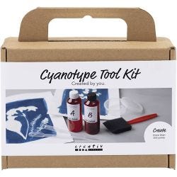 Tarvikepakkaus Syanotypiaa Varten, Tarvikkeet, sininen, 1 pkk/ 1 pkt