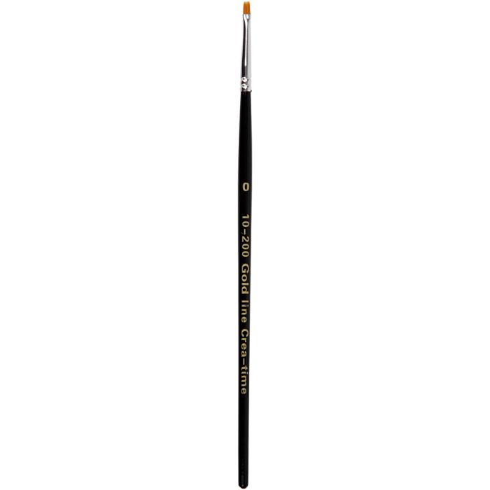 Gold Line -siveltimet, litteät, 0, Pit. 18,5 cm, Lev: 1 mm, 12kpl/ 1 pkt