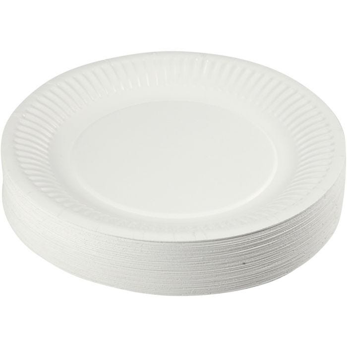 Kertakäyttölautanen, halk. 18 cm, 100 kpl/ 1 pkt